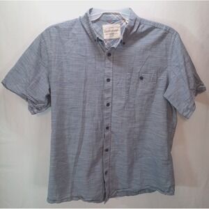 Weatherproof‎ Vintage Men's Short Sleeve Button Down Casual Shirt, Large
